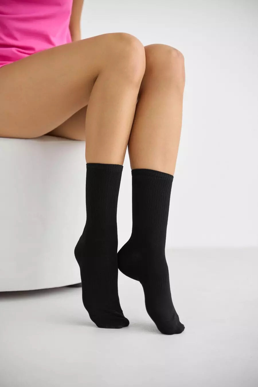 Black high socks