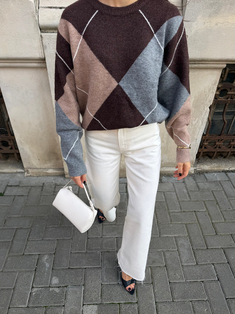 WIDE-LEG jeans, Milk