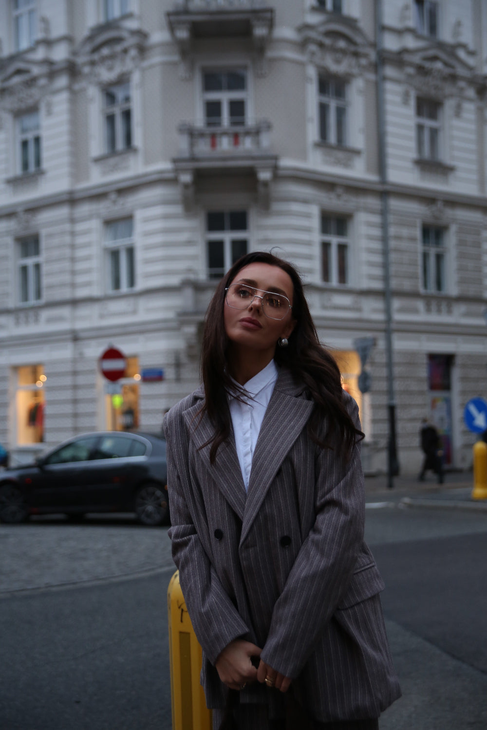 Oversize Striped Blazer - SOLMAR