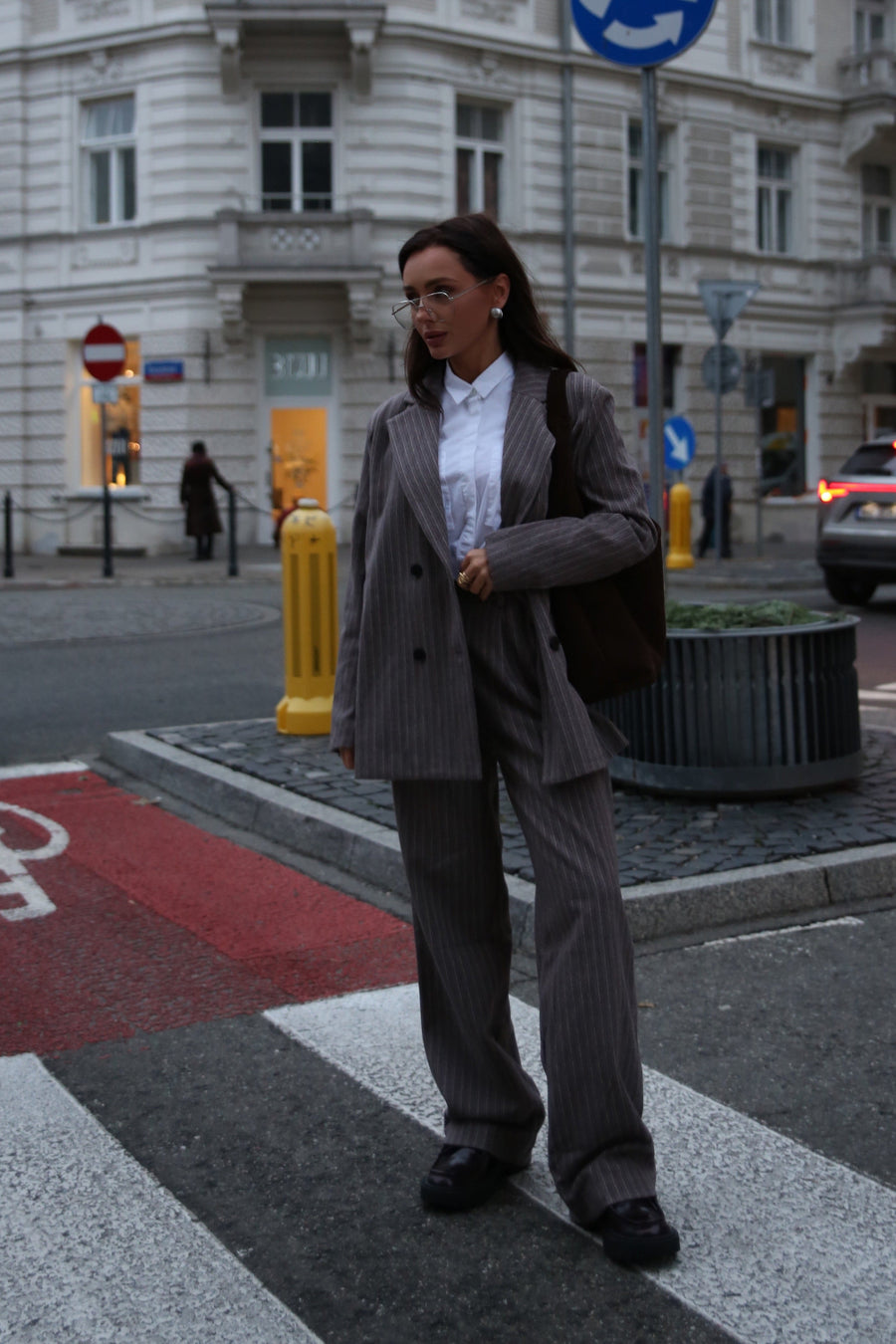 Oversize Striped Blazer