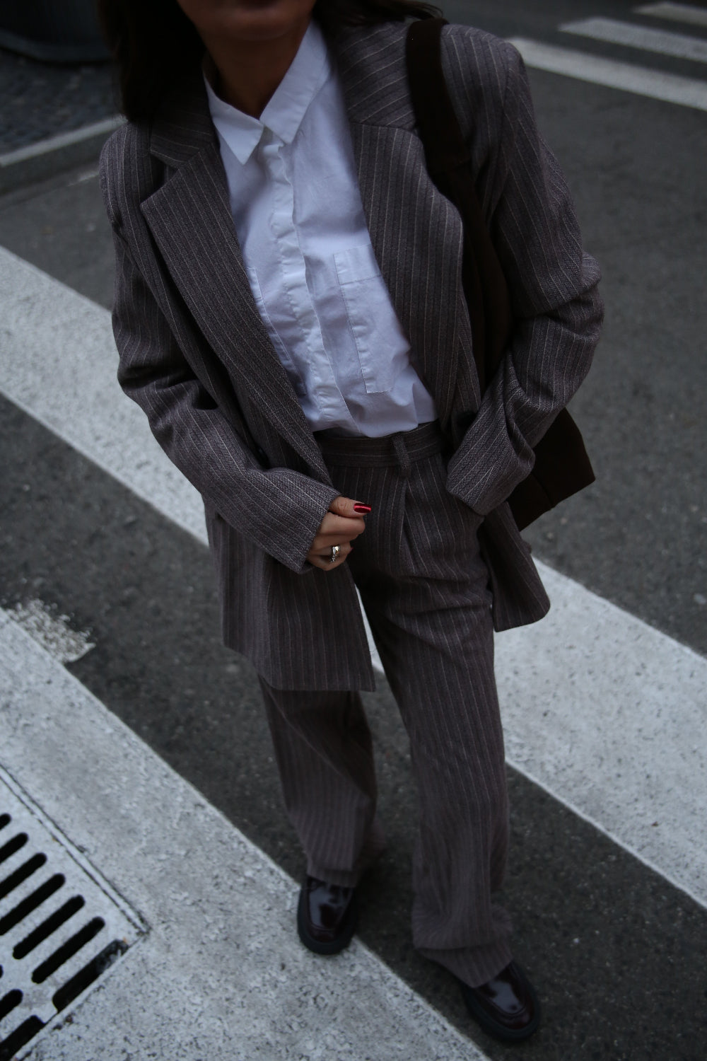 Oversize Striped Blazer - SOLMAR