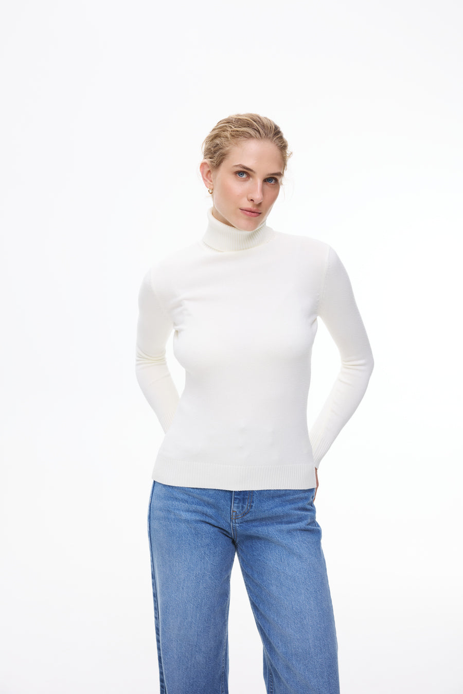 Milk Basic Knit Turtleneck Sweater