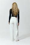 Wide-Leg Jeans, Milk