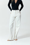 Wide-Leg Jeans, Milk