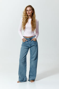 Wide-leg jeans, Light Blue