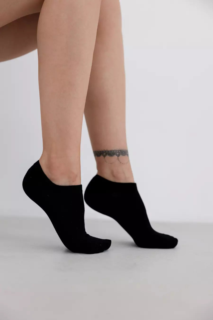 Black ultra-short socks