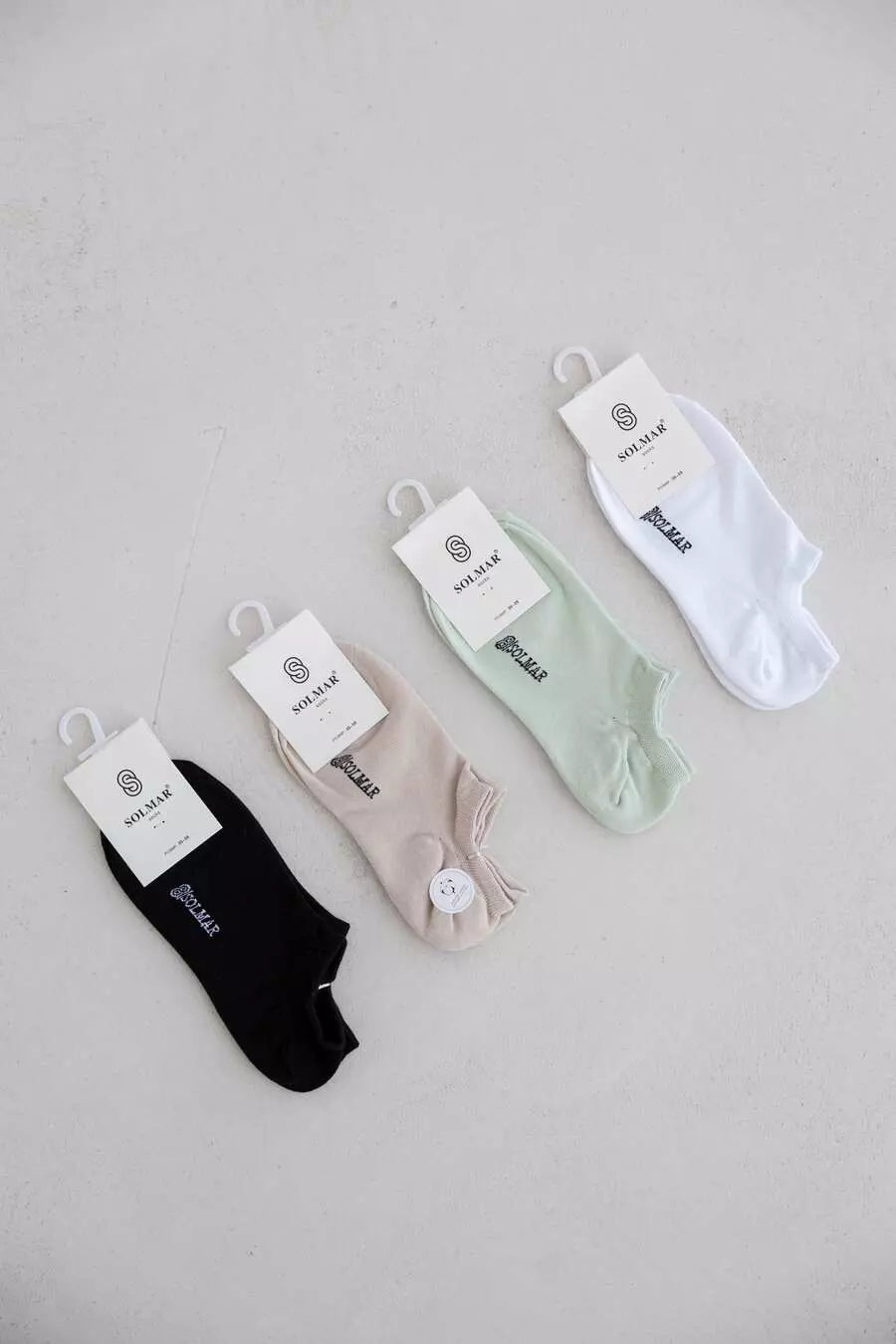 Beige ultra-short socks