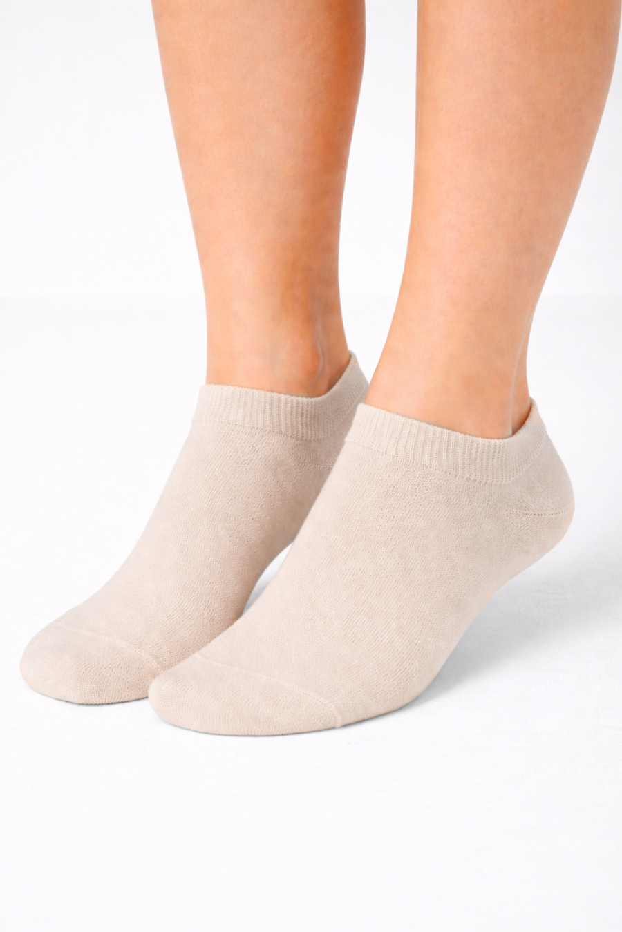 Beige ultra-short socks