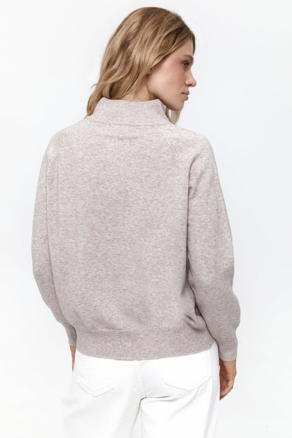 Beige Soft Knit Cardigan
