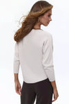 Beige Basic Relaxed-Fit Jumper