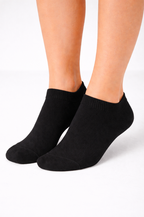 Black ultra-short socks