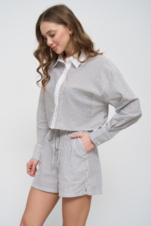 Black Striped Shirt - SOLMAR