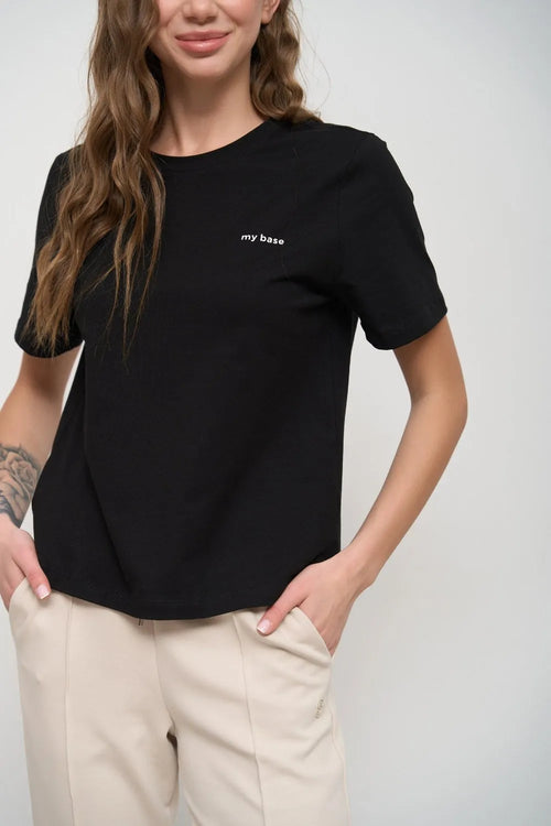 Black Basic T-Shirt - SOLMAR