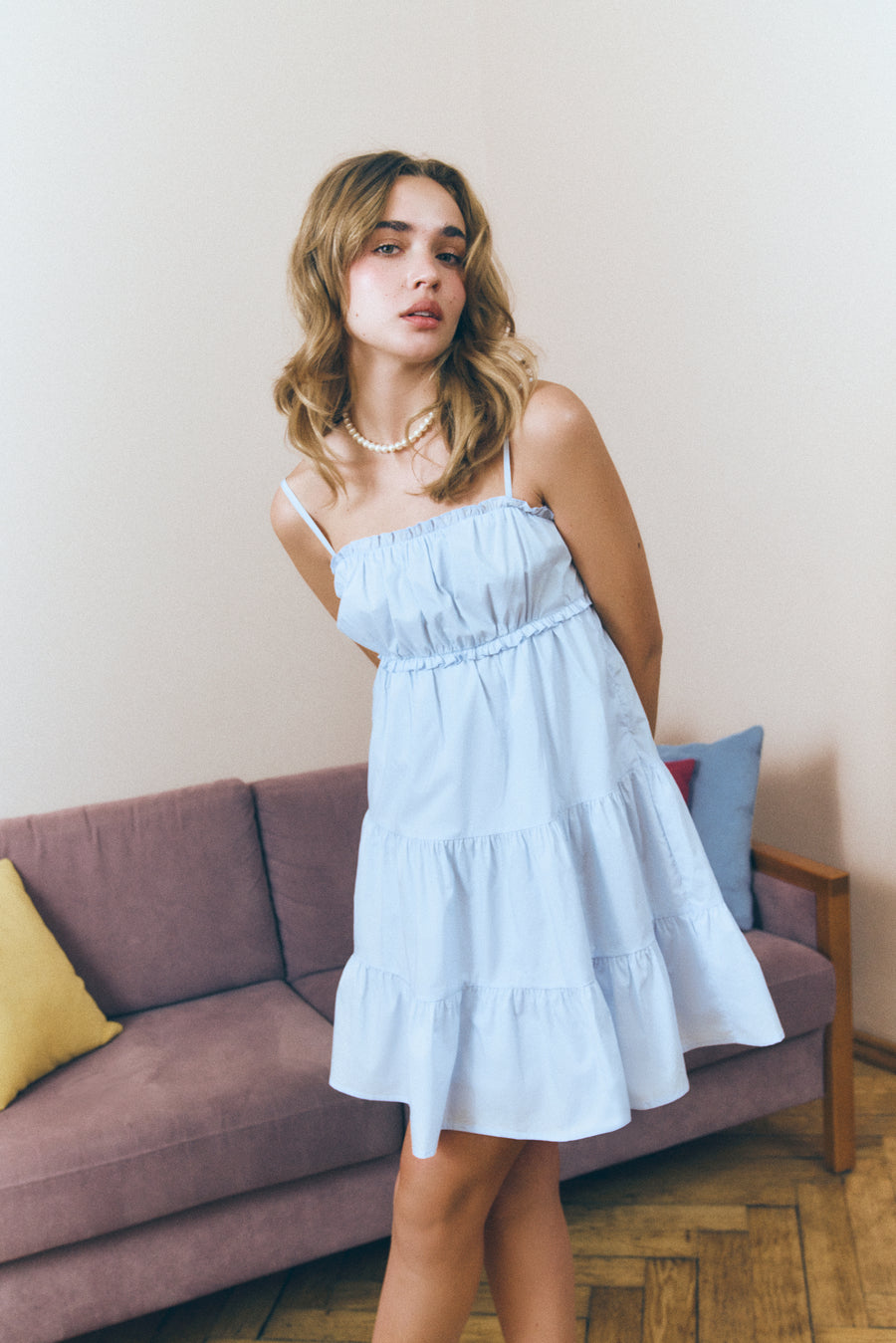 NEW Blue Baby Doll Dress - SOLMAR