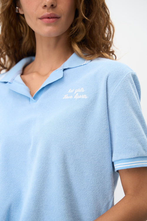 Blue Polo T-shirt Set