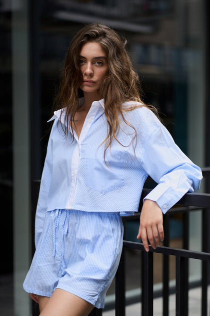 Striped Shorts with Pockets - SOLMAR
