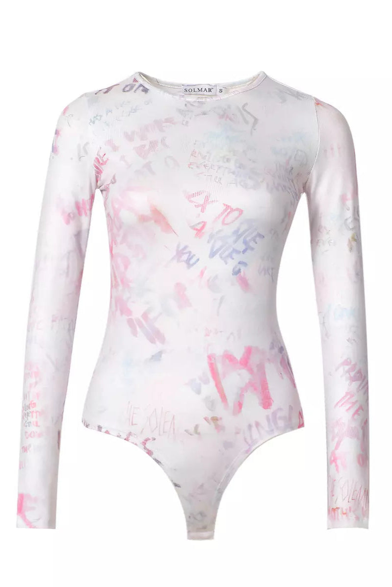 Pink Print Bodysuit