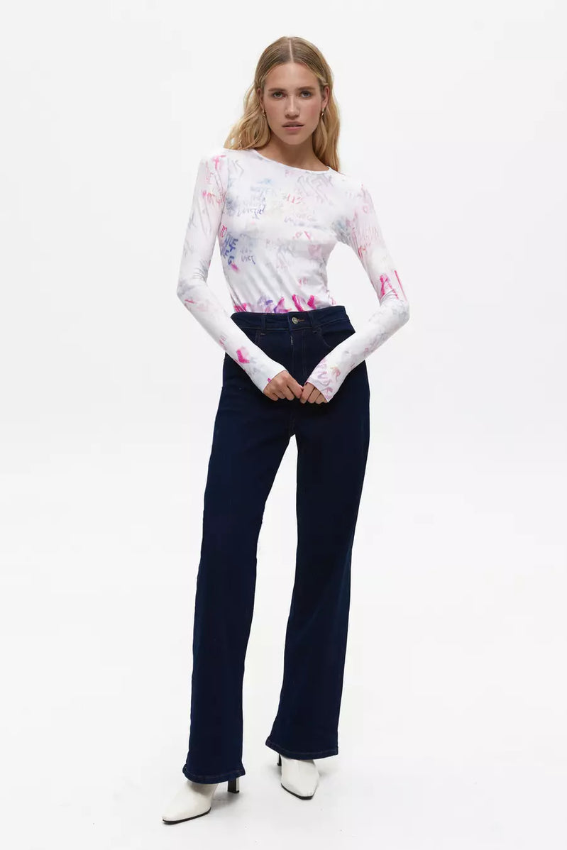 Pink Print Bodysuit