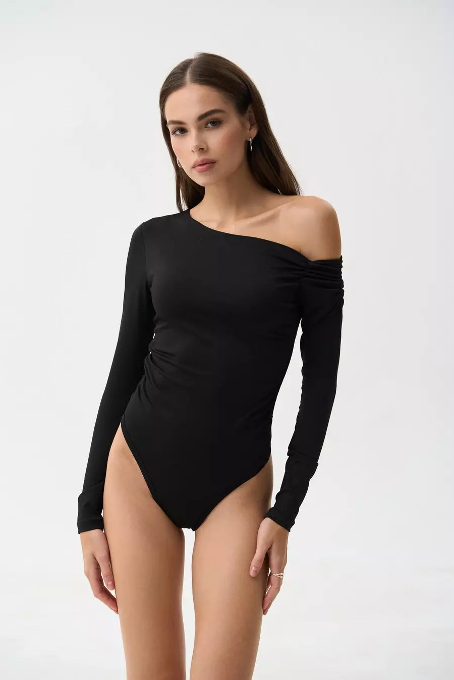 Black Off Shoulder Bodysuit