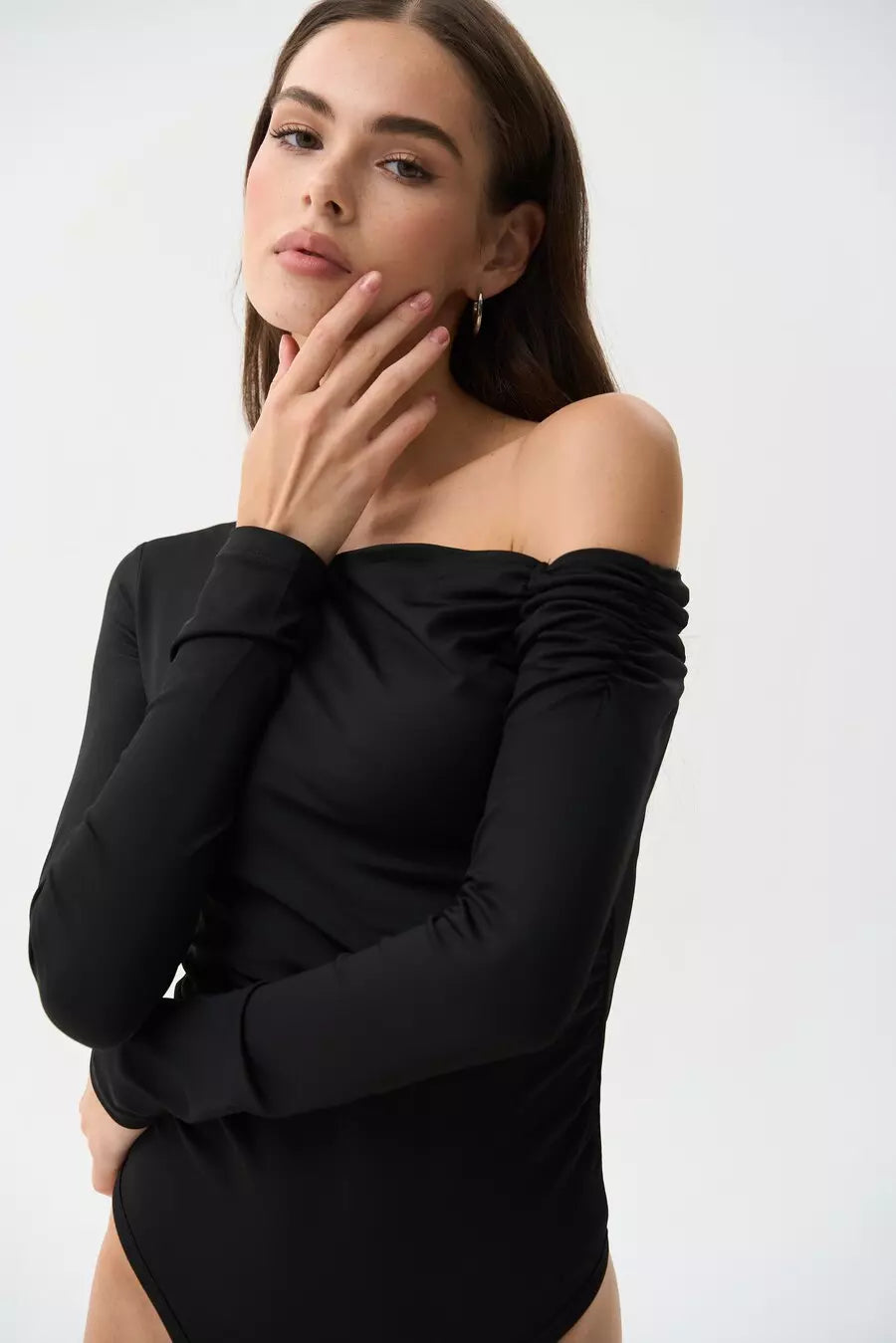 Black Off Shoulder Bodysuit