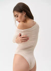 Milk Off Shoulder Bodysuit