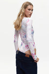 Pink Print Bodysuit