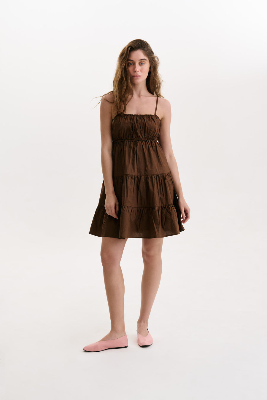 NEW Brown Baby Doll Dress
