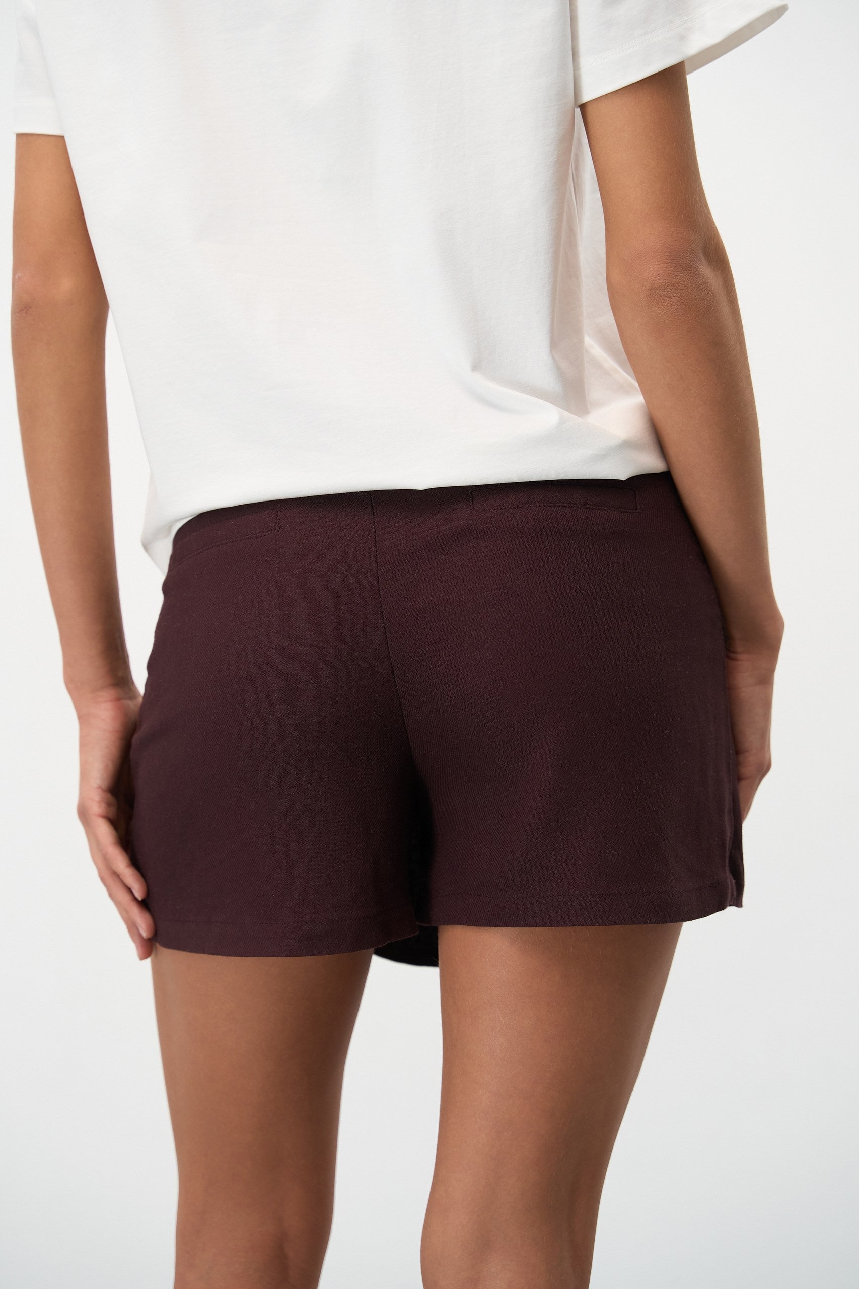 Brown Cotton Skirt - SOLMAR