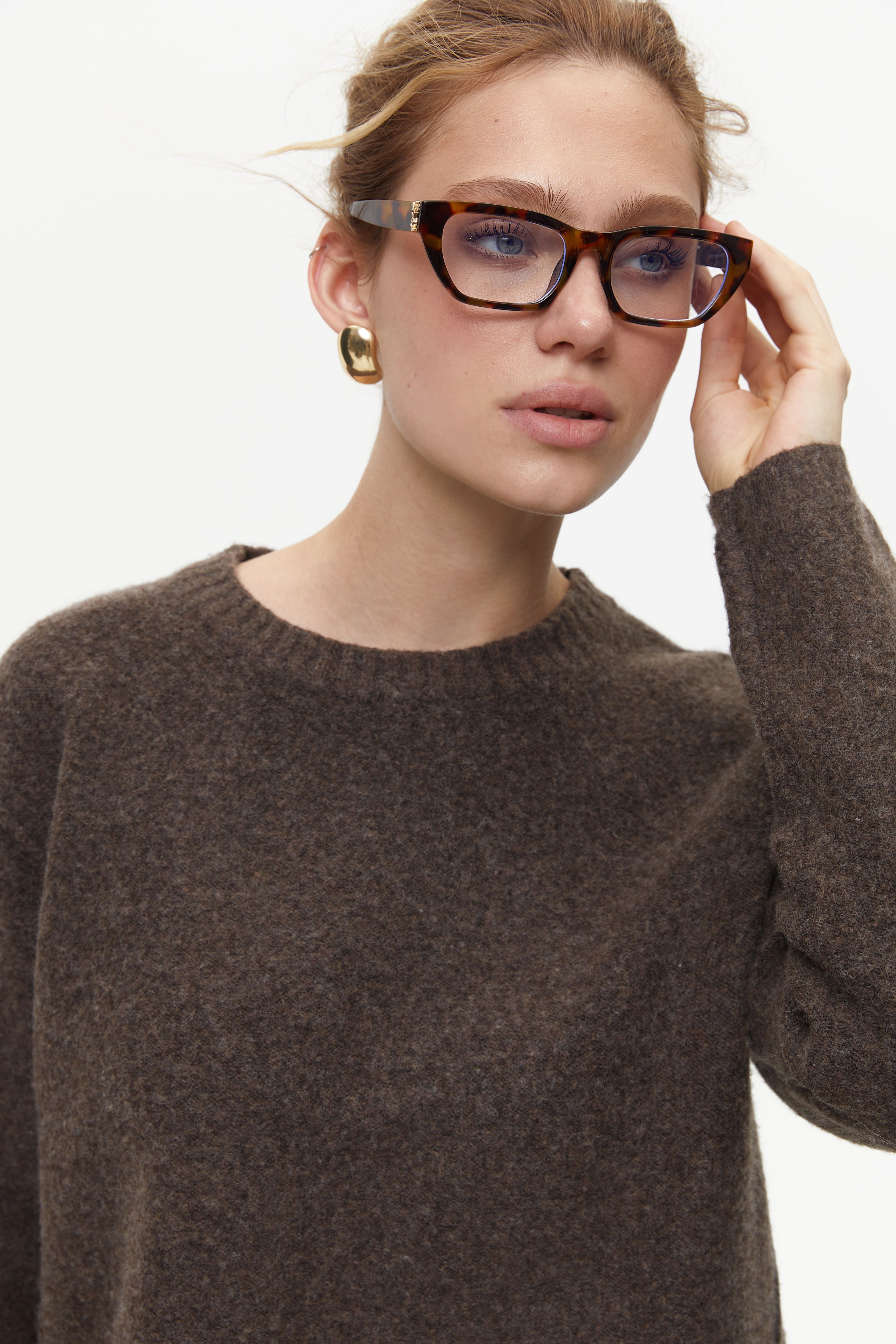 Brown Crop Sweater