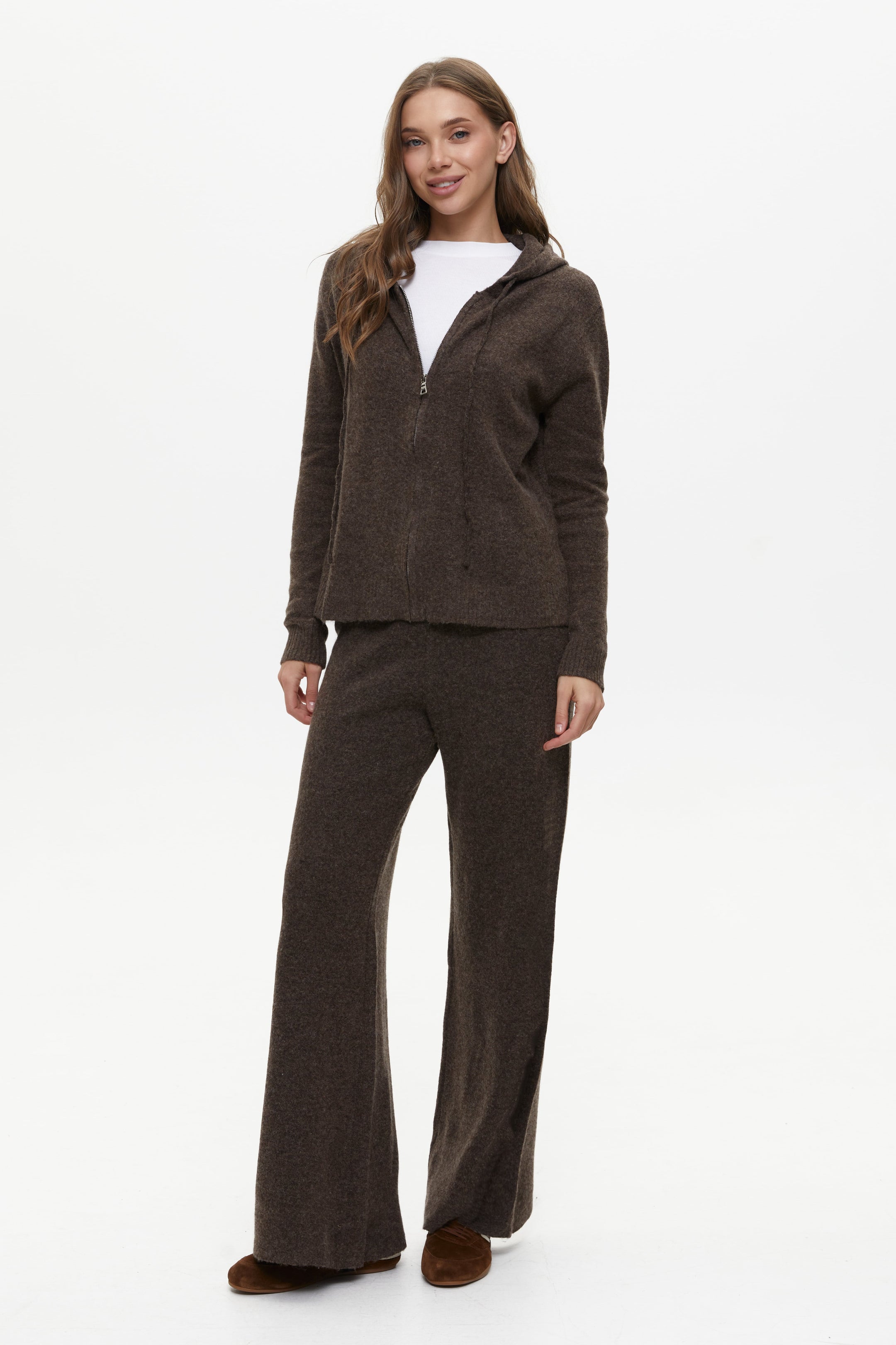 Brown Sweatshirt and Gogger Pants Set