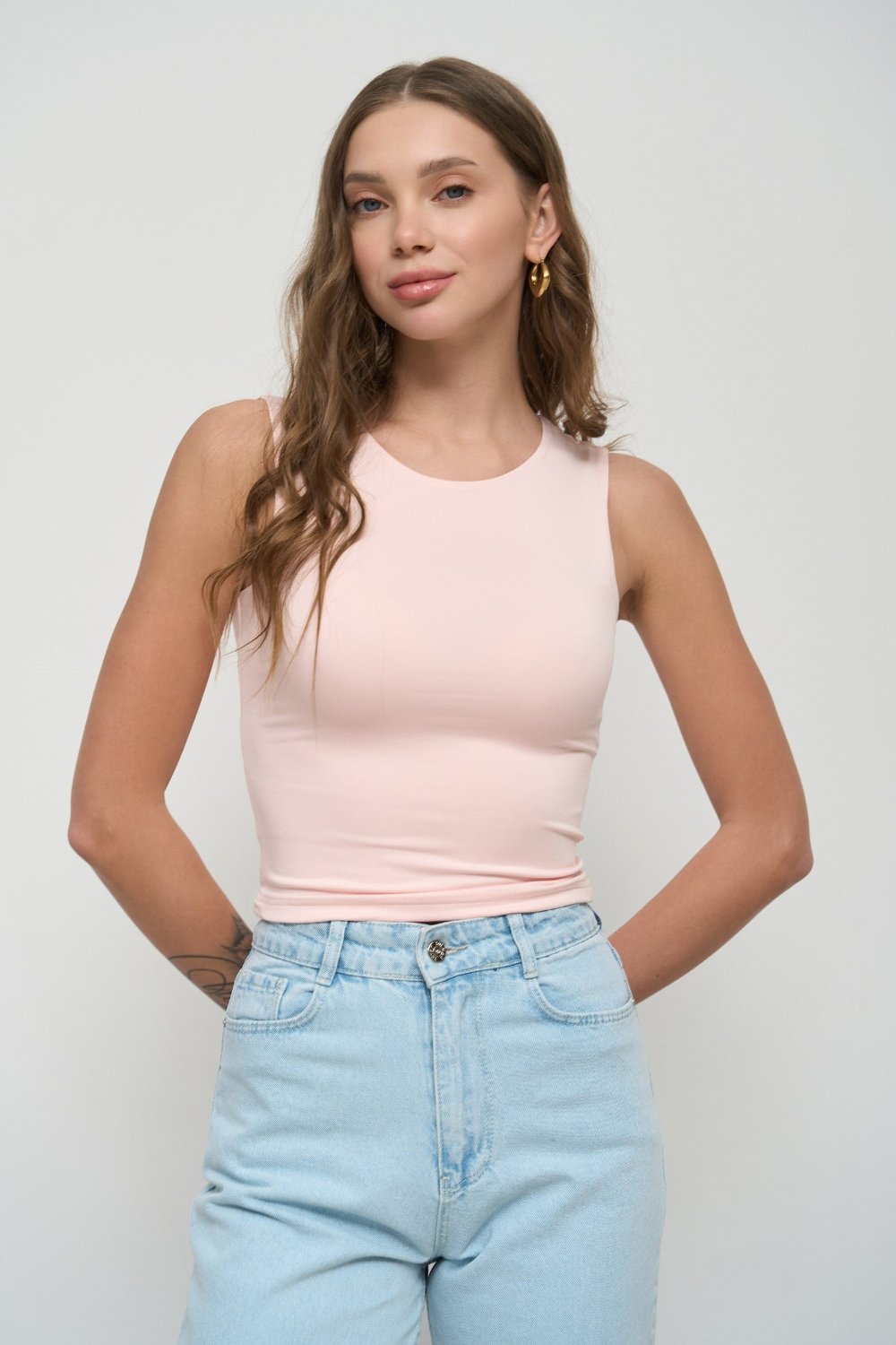 Pink Basic Tank Top