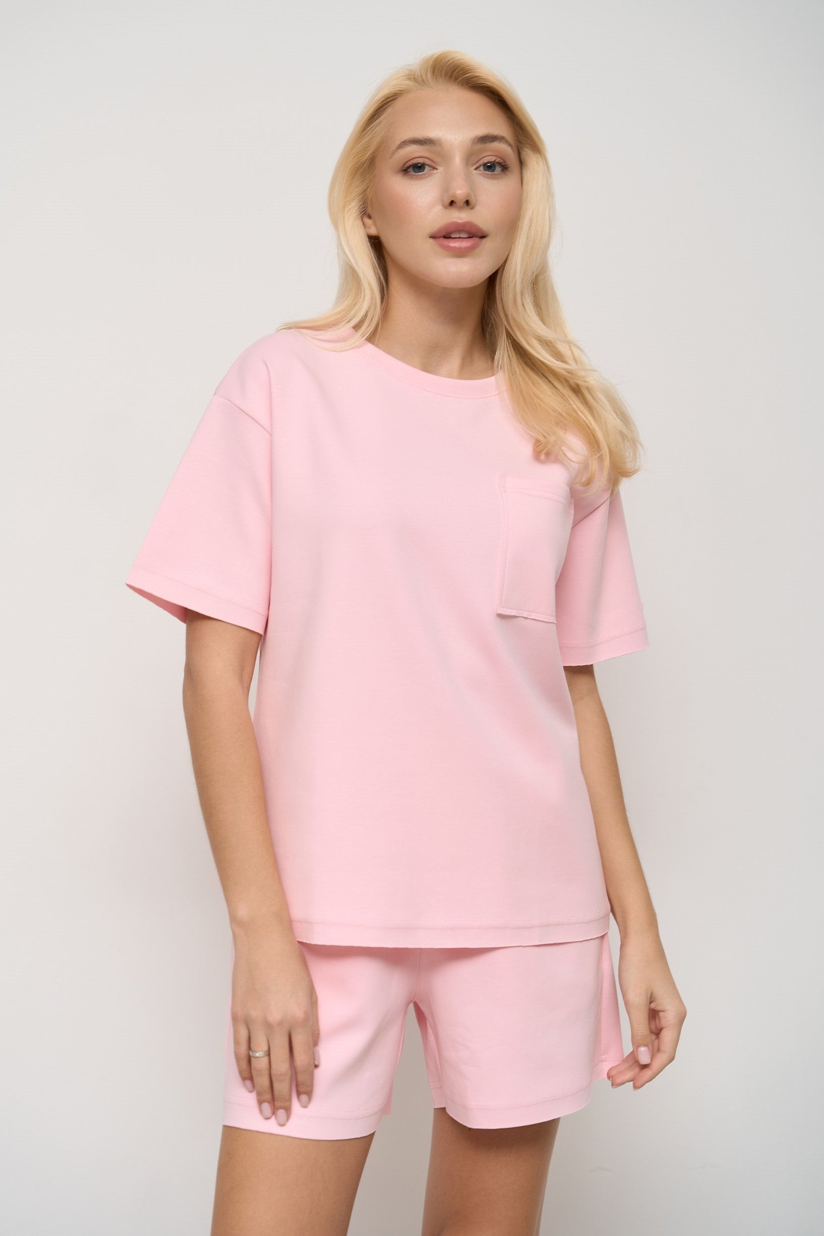 Pink T-Shirt with Pocket - SOLMAR