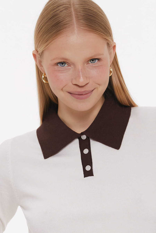 Brown Short-Sleeved Polo