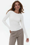 Milk Knit Long Sleeve Top