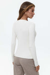 Milk Knit Long Sleeve Top