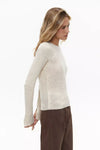 Milk Jumper with Side Buttons