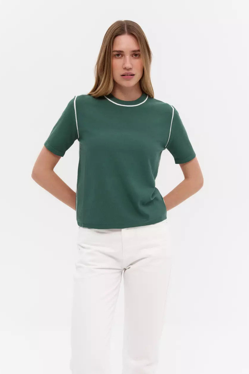 Green Striped jumper