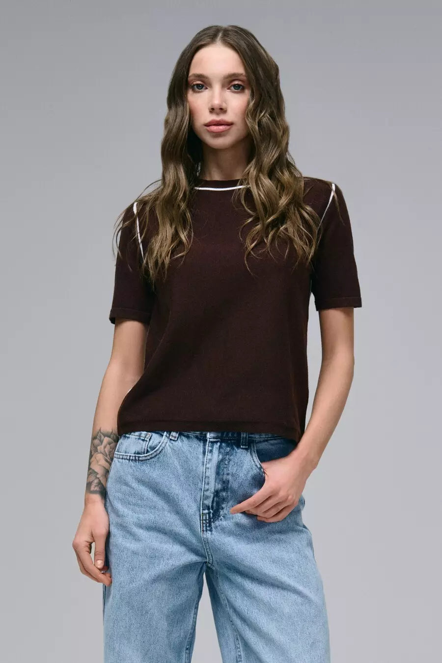 Brown Striped jumper