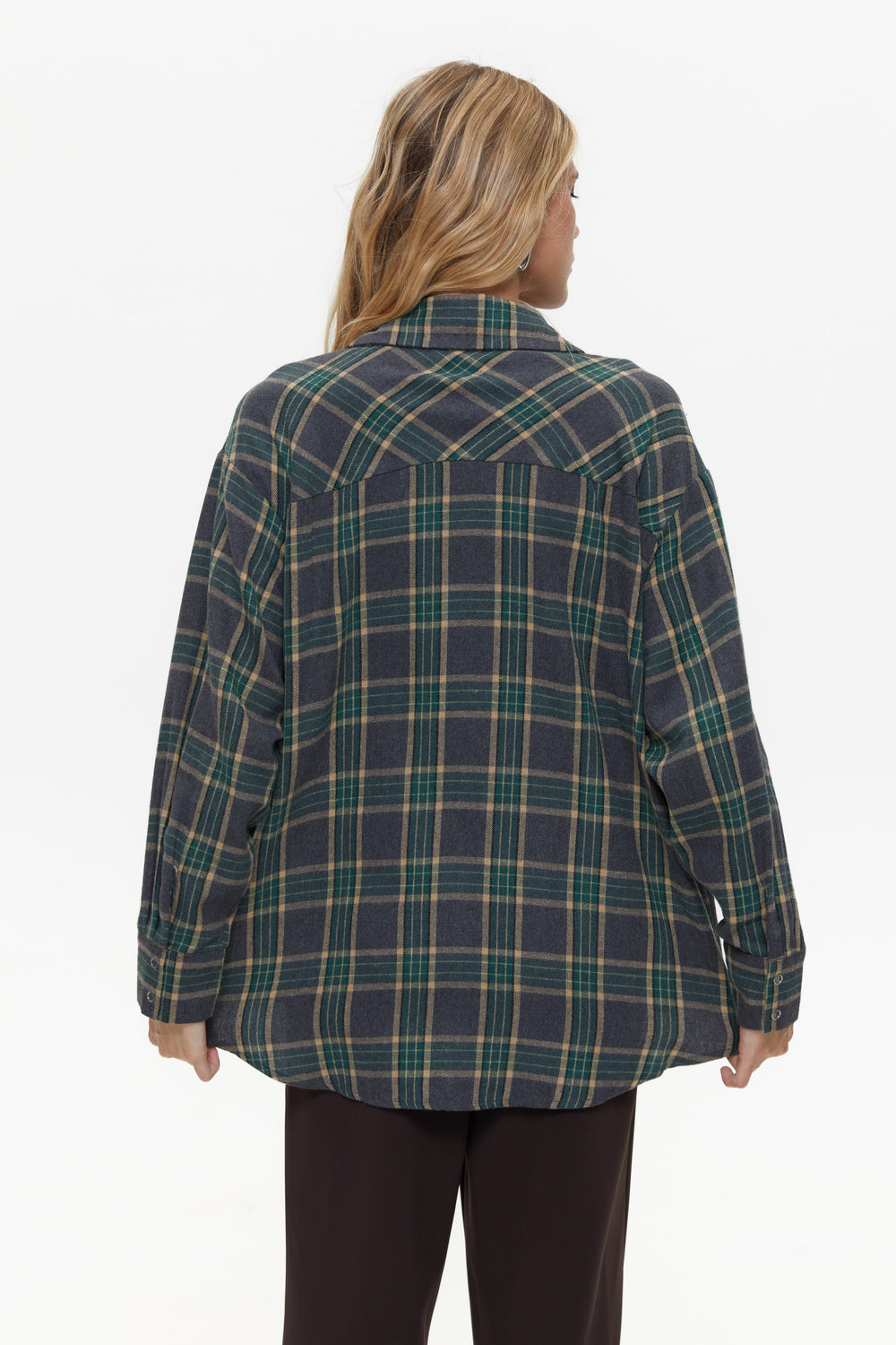 Green Large Check Shirt