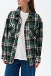 Checkered shirt in color green