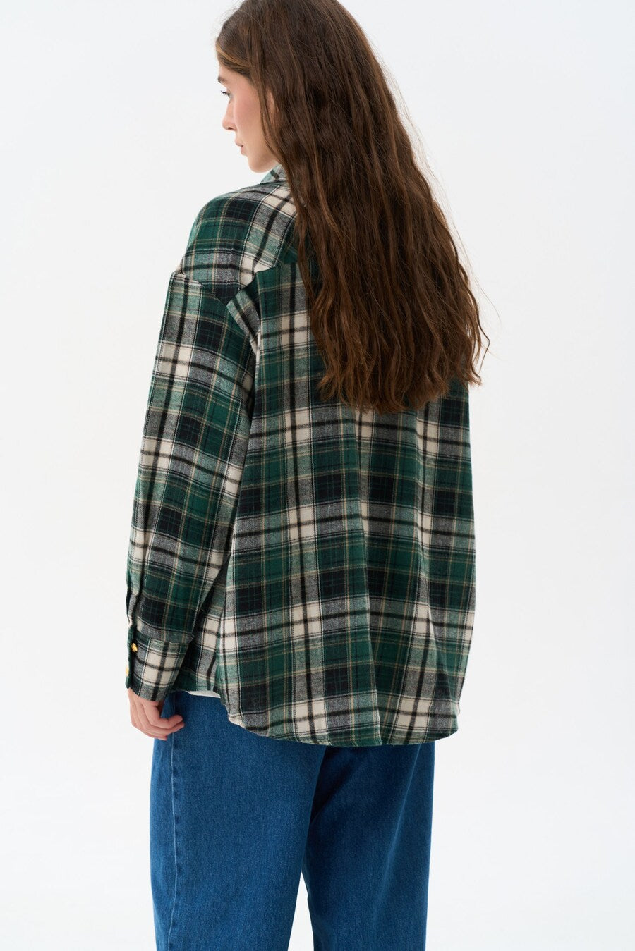 Checkered shirt in color green - SOLMAR