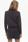 Grey Skirt with Pocket Detail