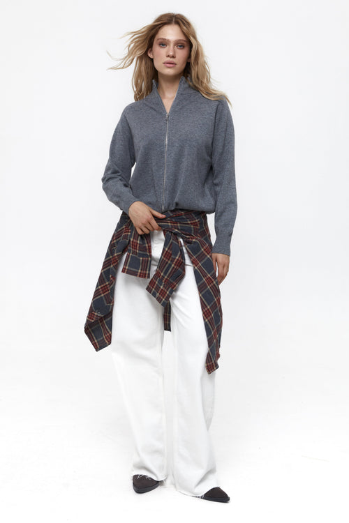 Grey Soft Knit Cardigan