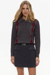 Grey Skirt with Pocket Detail