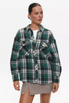 Checkered shirt in color green