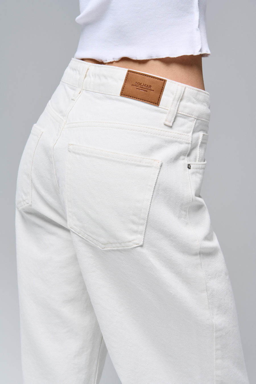 Milk WIDE LEG MID-RISE, FULL LENGTH Jeans - SOLMAR