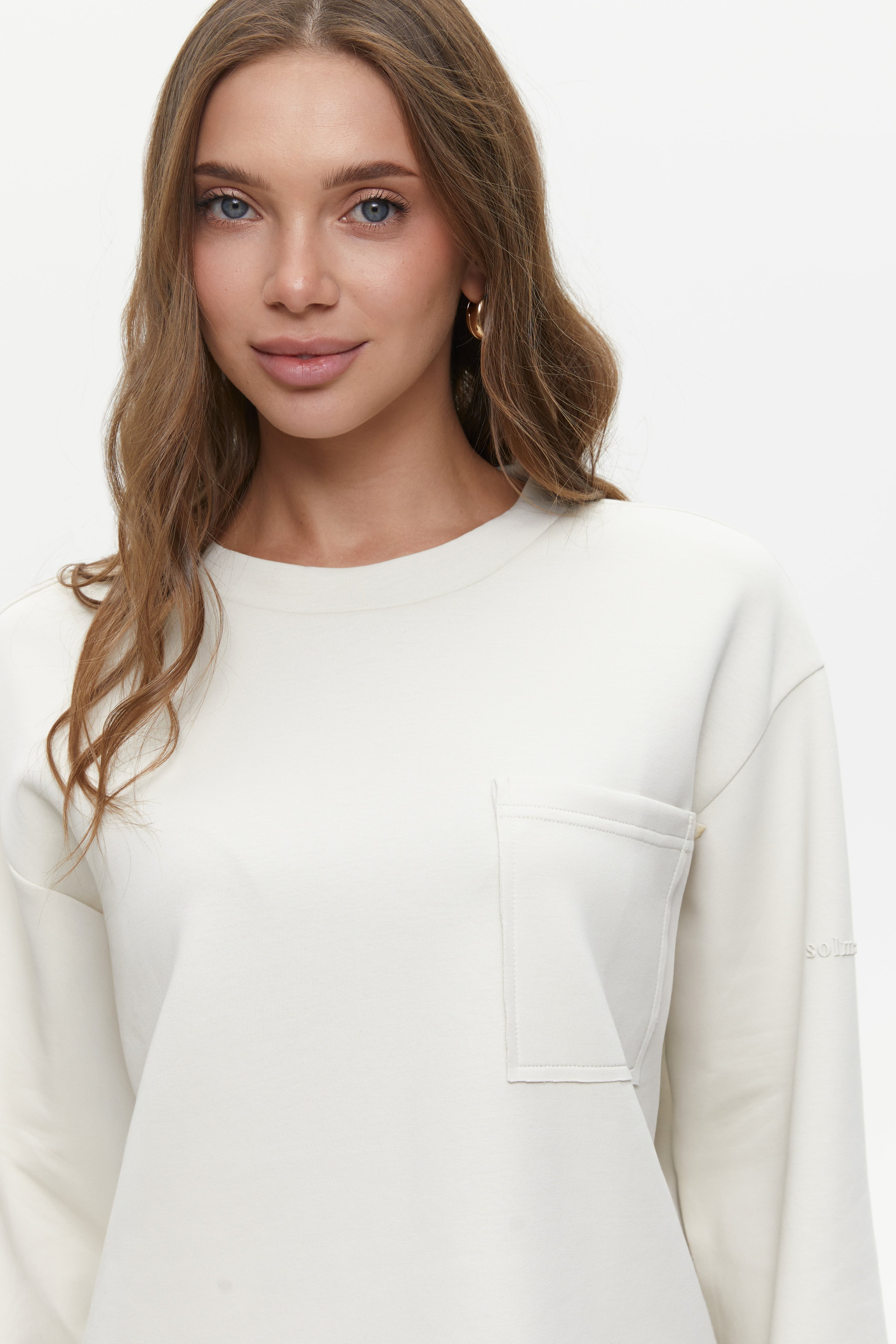 Milk Oversized Long Sleeve Top