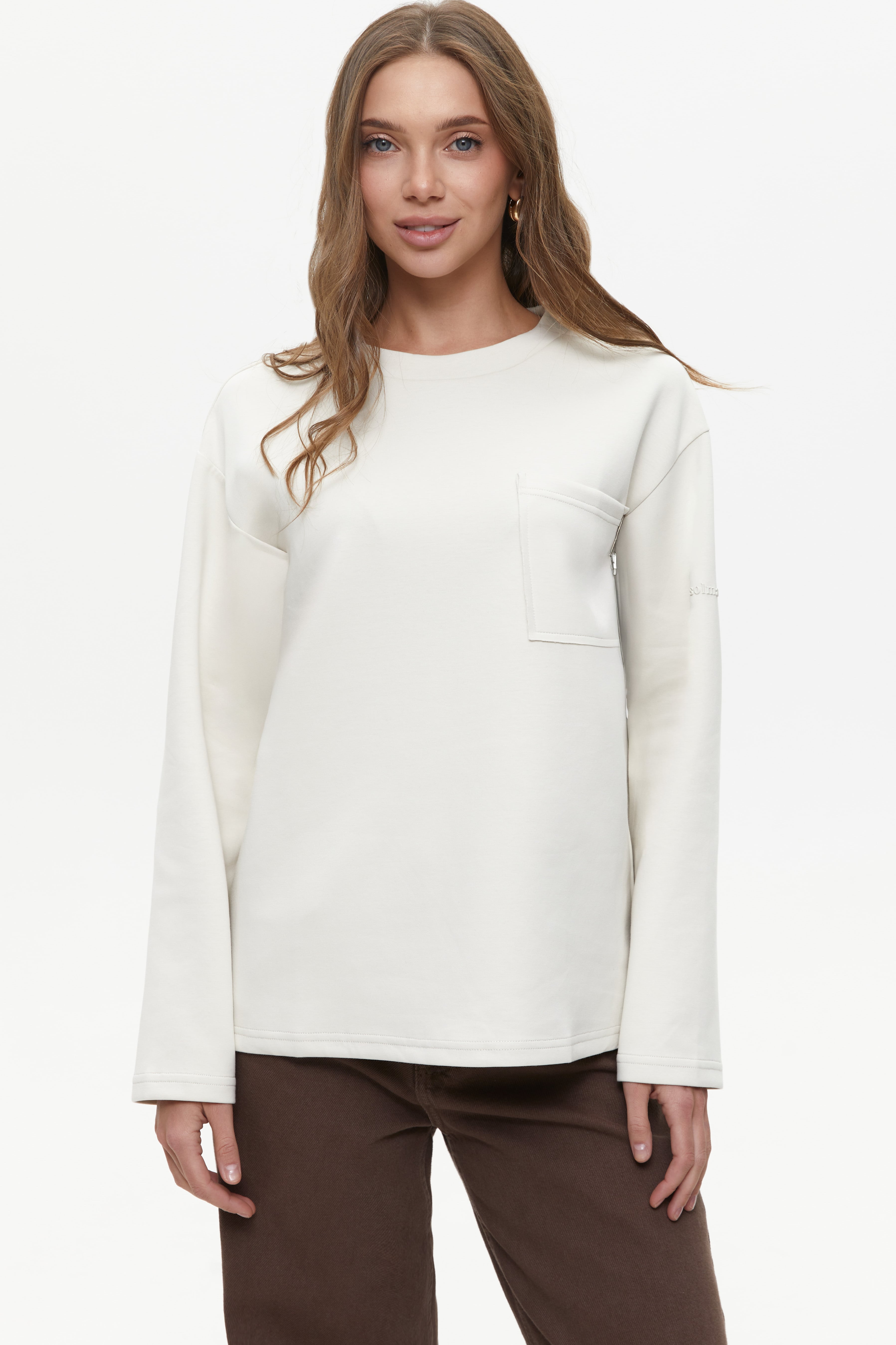 Milk Oversized Long Sleeve Top