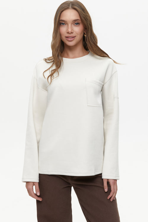 Milk Oversized Long Sleeve Top