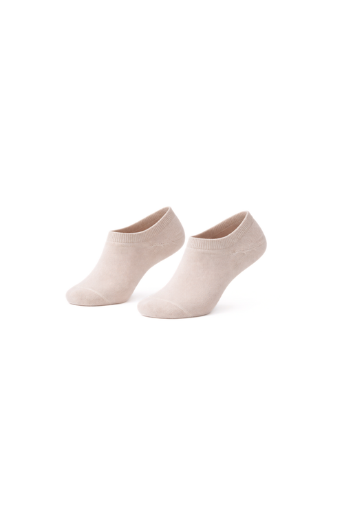 Beige ultra-short socks